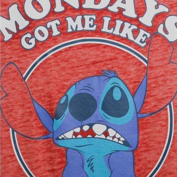 Disney Red Stitch Graphic Sleepwear TShirt Top Plussize 2X - Picture 5 of 11